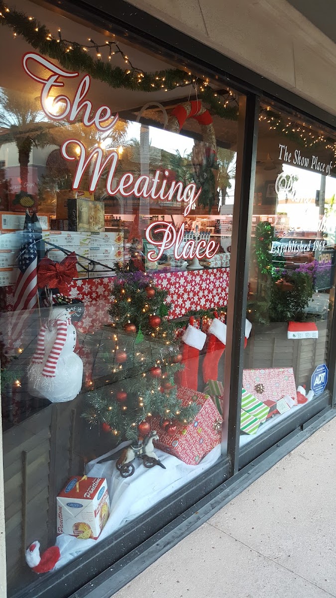 Butcher shop meat counter