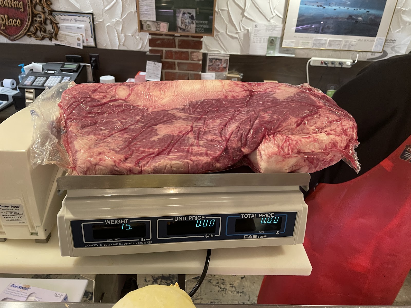 Prepared dinner cut